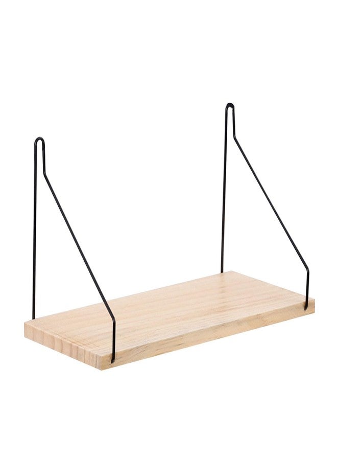 CHEOTIME Floating Shelves, Wooden Wall Shelves Storage Rack Decorative Floating Book Shelf Wall Mounted Floating Bathroom Shelf for Storage Corner Shelves for Bathroom Living Room - Image 1
